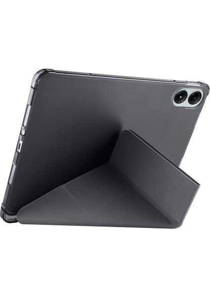 Xiaomi Poco Pad 12.1" Uyumlu Kapaklı Kılıf Kalem Bölmeli Tri Fold Standlı Uyku Modlu Akıllı Kapak