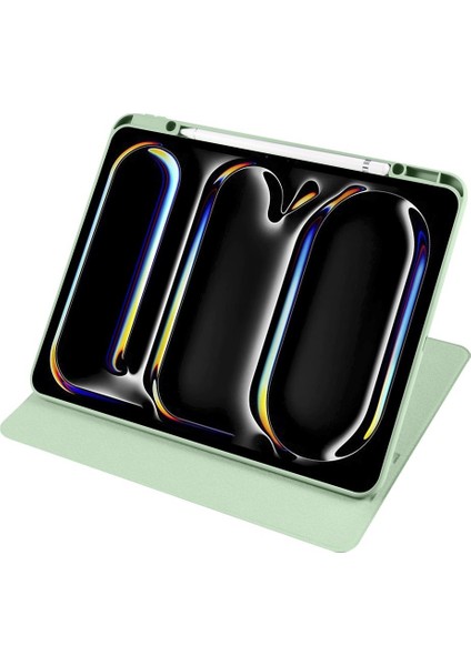 iPad Pro 13 M4 2024 Uyumlu Kapaklı Kılıf Kalem Bölmeli Dönebilen Yatay Dikey Standlı Akıllı Kapak fırsatları