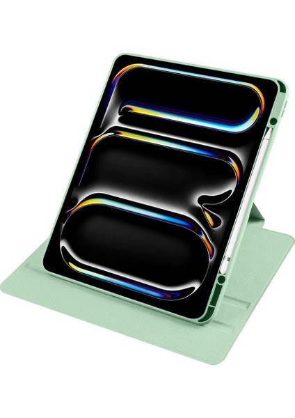 iPad Pro 13 M4 2024 Uyumlu Kapaklı Kılıf Kalem Bölmeli Dönebilen Yatay Dikey Standlı Akıllı Kapak indirimleri