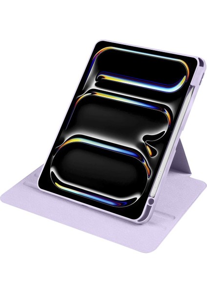 iPad Pro 11 M4 2024 Uyumlu Kapaklı Kılıf Kalem Bölmeli Dönebilen Yatay Dikey Standlı Akıllı Kapak indirimleri