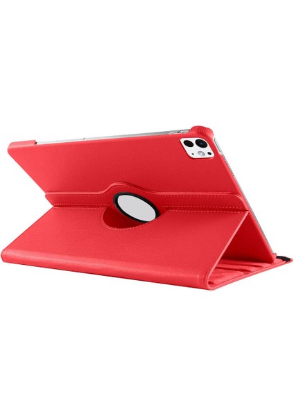 iPad Pro 11 M4 2024 Uyumlu Kapaklı Kılıf 360° Dönebilen Standlı Smart Uyku Modlu Akıllı Kapak