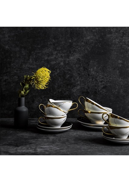 Marble 2'li Çay Fincan Takımı