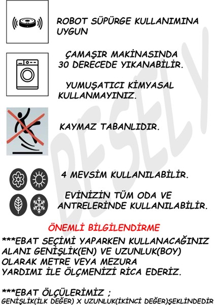 Koyu Gri Kaymaz Taban Makinada Yıkanabilir Halı Dekoratif Peluş Yumuşak Post Halı