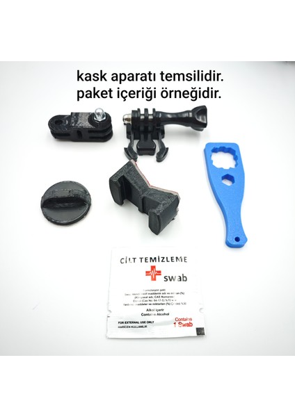 3D Part Works Ls2 Stream Evo Kask hariç sadece aksiyon kamera çene aparatı chin mount