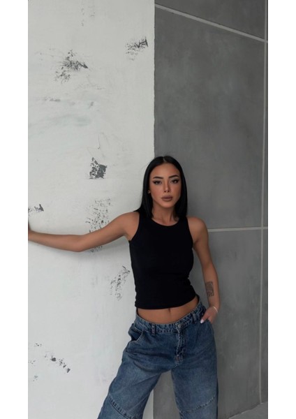 Meros Fitilli Kalın Askılı Basic Siyah Atlet fiyatları