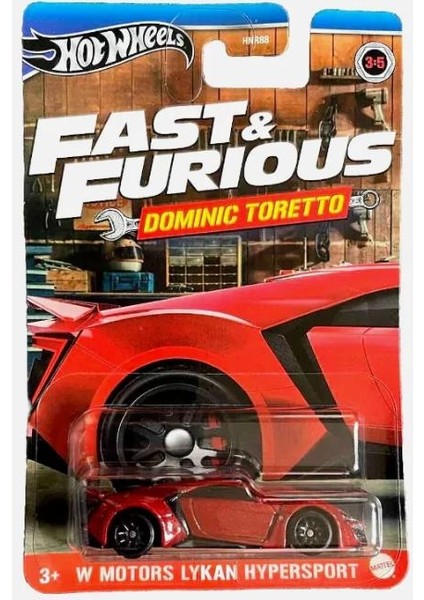 Fast & Furious Dominic Toretto W Motors Lykan Hypersport HRW48