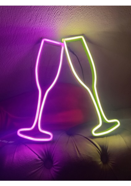 Neon Led Işıklı 2 Li Kokteyl fiyatları