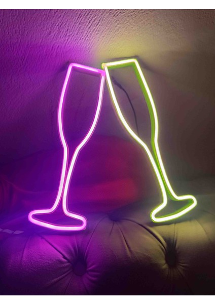 Neon Led Işıklı 2 Li Kokteyl fırsatları
