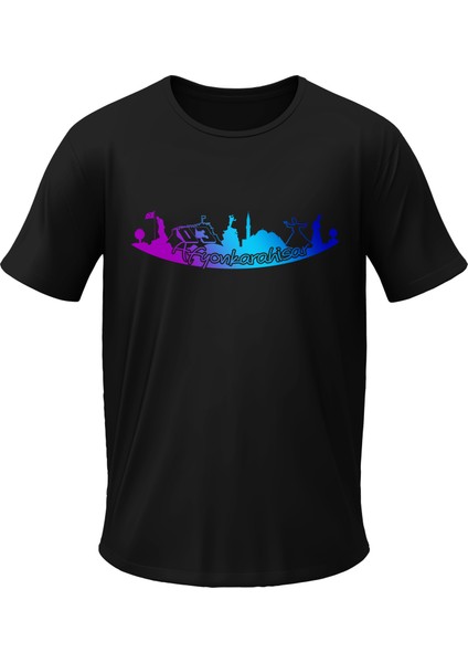 Afyonkarahisar Temalı Tişört Bisiklet Yaka Yazlık Erkek T-Shirt