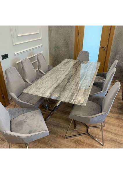 Diana Grey Yemek Masası 140x90
