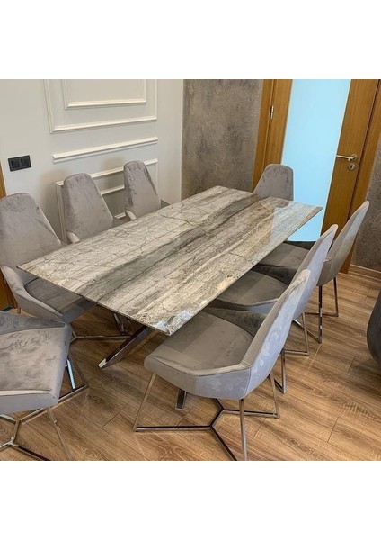Diana Grey Yemek Masası 140x90