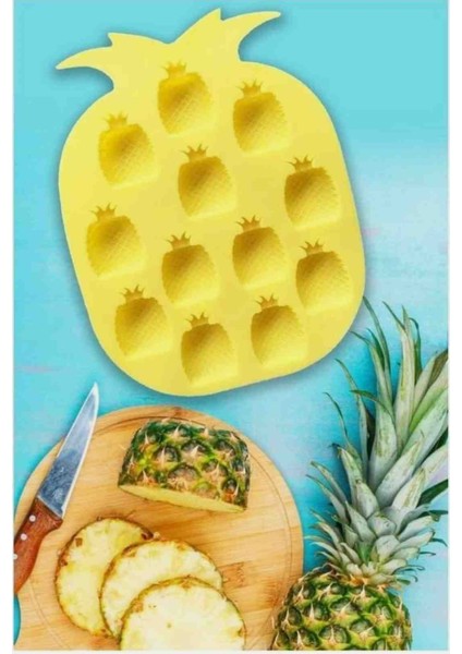 Ananas Şekilli Silikon Buz Kalıbı