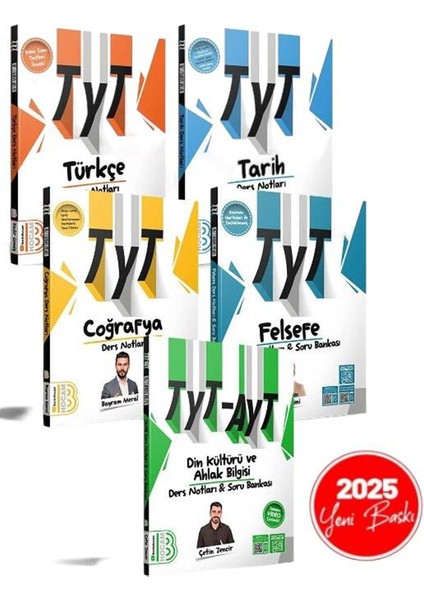 2025 Tyt Sözel Set Türkçe - Tarih- Coğrafya - Felsefe ve Din Kültürü Soru Bankası 5'li Set