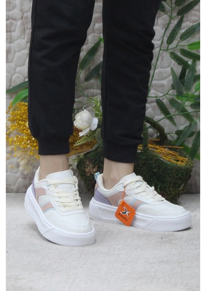 Adexa Pu W Bej Hafif Rahat Orijinal Ürün Sneaker Kadın Ayakkabı