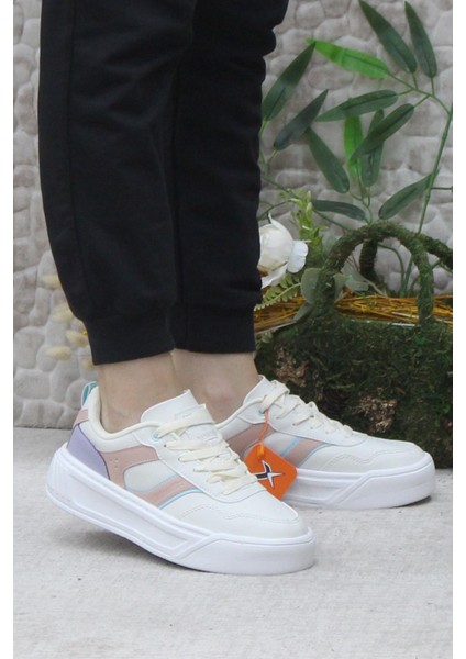 Adexa Pu W Bej Hafif Rahat Orijinal Ürün Sneaker Kadın Ayakkabı