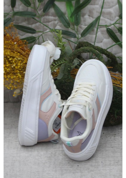 Adexa Pu W Bej Hafif Rahat Orijinal Ürün Sneaker Kadın Ayakkabı