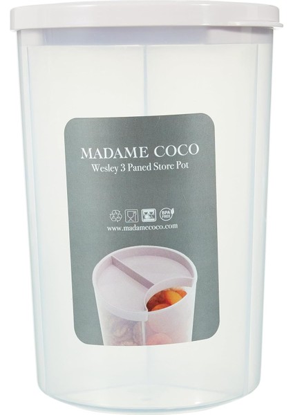 Coco Wesley 3 Bölmeli Erzak Kabı, Soft Pudra