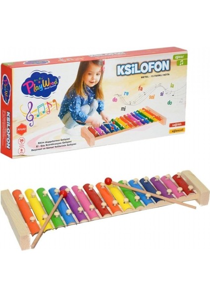 Kutuda Metal 15 Notalı Ksilofon