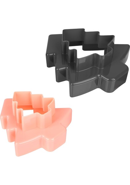 Home Ağaç Kurabiye Kalıbı - 2 Parça - 4 Farklı Ebat - .muhtelif Renkli