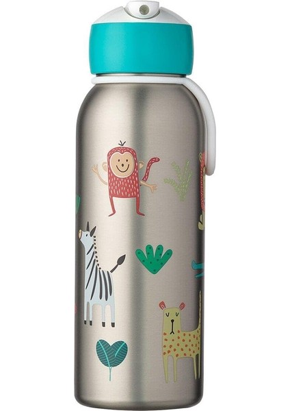 Campus Insulated Flip-Up Bottle, 350ML Animal Friends