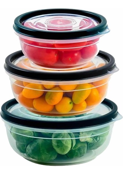 & Fresh 3'lü Kompakt Set 400-800-1350 Ml, Plastik Saklama Seti