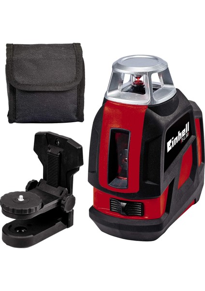 360° Lazer Te-Ll 360 (Lazer Çapraz, Yatay/dikey ve Yatay 360° Lazer Çizgisi, Kendinden Tesviye, Duvar Braketi, Çanta Dahil), Siyah