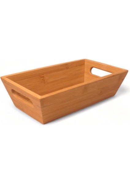 Bambu Ekmek Sepeti 23X13X7CM, Evonox Bambu Ekmeklik, Bambu Ekmek Sunumluk