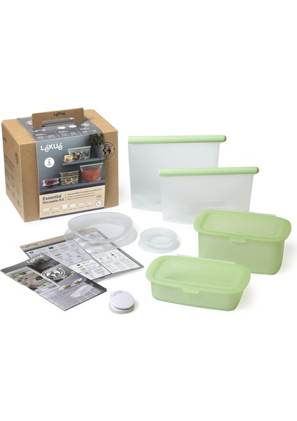 6 Parça Yeşil Saklama Kabı