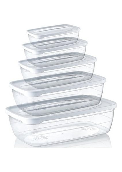 Life 21013 Saklama Kapları, Plastik, 0.3 0.6 1.2 2 3 L, 5 Li