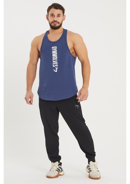 Spor Atleti | Stringer | Workout Tanktop | Indigo | Comfortable Serisi