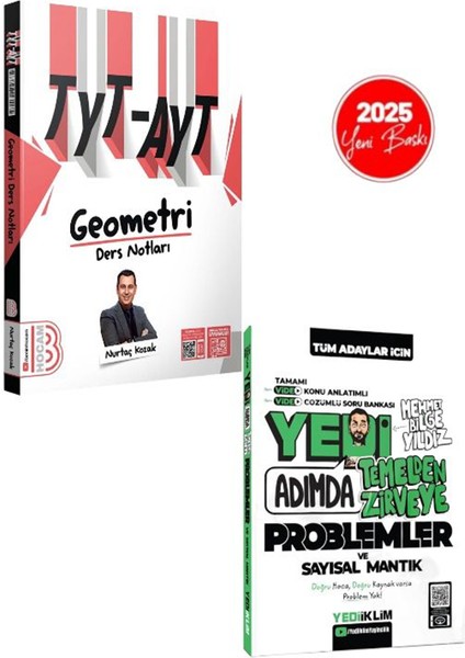 2025 Tyt- Ayt Geometri Ders Notları-Yediiklim Yayınları Yedi Adımda Temelden Zirveye Geometri