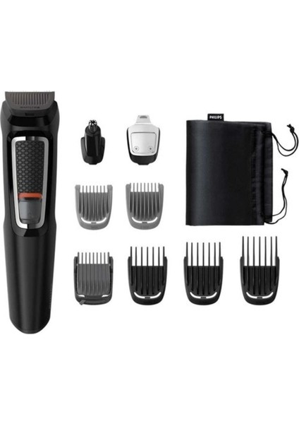 MG3740 Erkek Bakım Seti 9'u 1 Arada Saç & Sakal Şekillendirici Siyah