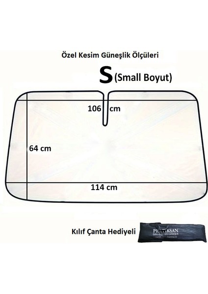 Özel Ölçü Ön Cam Için Balonlu Alüminyum Kaliteli Güneşlik (S-M-L-Xl-Xxl Farklı Boy Seçenekli) fiyatları