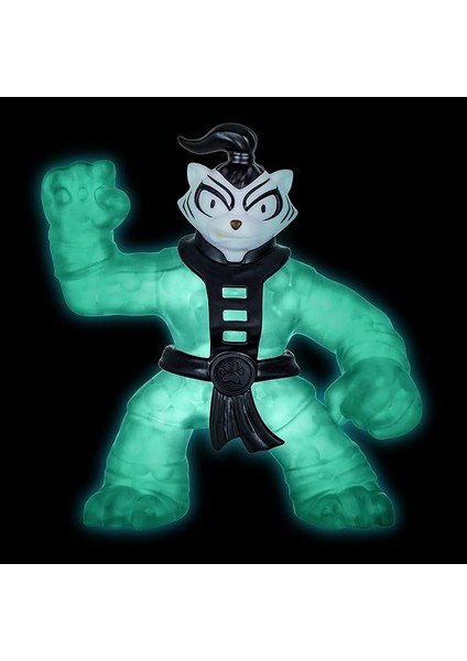 Heroes Of Goo Jit Zu Glow Shifters Kahraman Paketi – Süper Streç Bengal Glow-In-The-Dark-Tutkal Dol