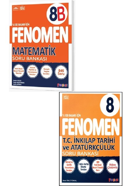 Fenomen 8. Sınıf Matematik - B + Inkılap Tarihi