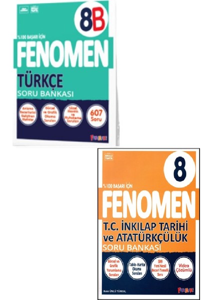 Fenomen 8. Sınıf Türkçe - B + Inkılap Tarihi