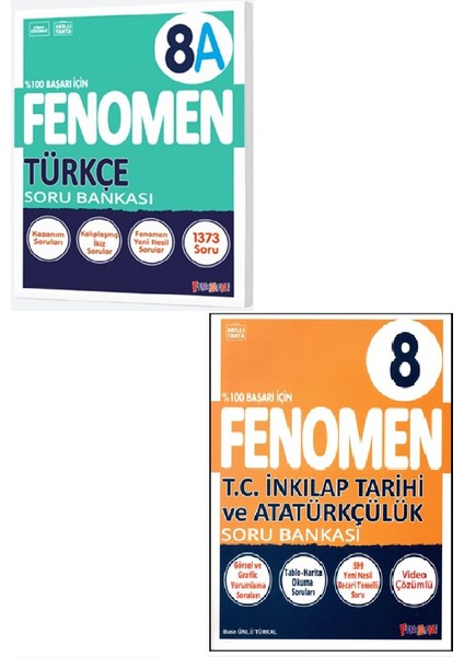 Fenomen 8. Sınıf Türkçe - A + Inkılap Tarihi