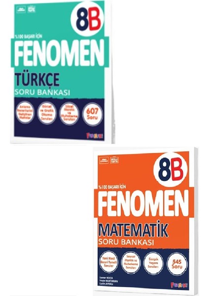 Fenomen 8. Sınıf Matematik - B + Türkçe - B