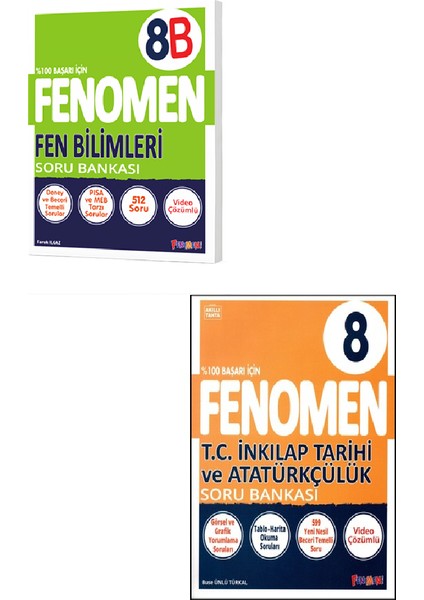 Fenomen 8. Sınıf Fen Bilimleri - B + Inkılap Tarihi