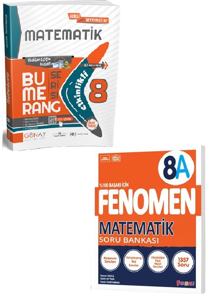 8. Sınıf Bumerang Matematik + Fenomen Matematik - A