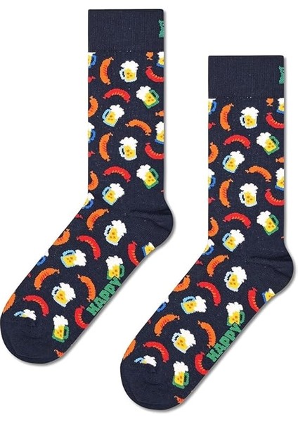 Happy Socks Erkek Kadın Pinguin Desenli Çorap 36-40 Beden