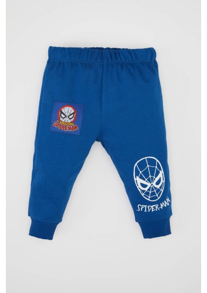 Erkek Bebek Marvel Comics Bisiklet Yaka Sweatshirt Beli Lastikli Jogger Eşofman Altı 2'li Takım D5937A524WN