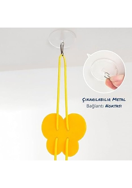 Emey Elastik Kendinden Yapışkanlı Renkli Kedi Oyun Oltası Kedi Oyuncağı Yapışkanlı Olta Eğitim Oyun fırsatları