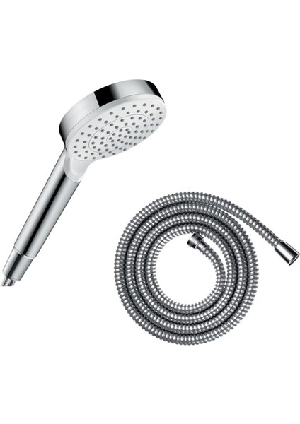 Crometta 1jet El Duşu + Metaflex Duş Hortumu 1.6 M