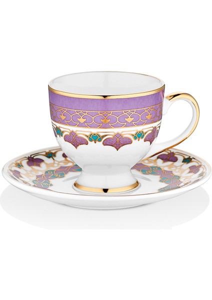Sultani 110 ml 12 Parça 6 Kişilik Porselen Kahve Fincan Takımı 9-01120042 fiyatları