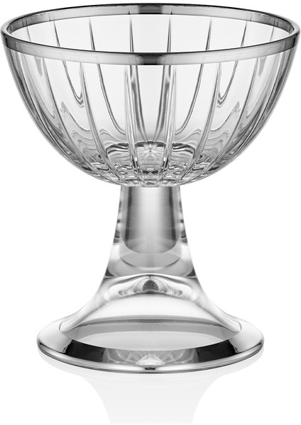 Accademia Platin Yaldızlı 13,6 cm Ayaklı Cam Kase 9-03010400