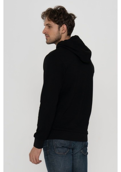 Erkek Kapüşonlu Logo Baskılı Sweatshirt - Mixon modelleri
