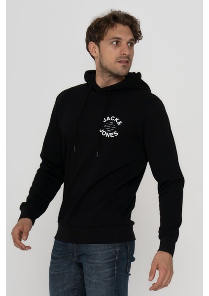 Erkek Kapüşonlu Logo Baskılı Sweatshirt - Mixon indirimleri
