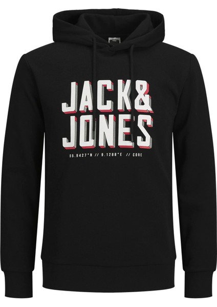 Erkek Logo Baskılı Kapüşonlu Sweatshirt - Grow modelleri