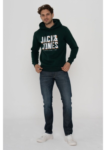 Erkek Logo Baskılı Kapüşonlu Sweatshirt - Grow fiyatları